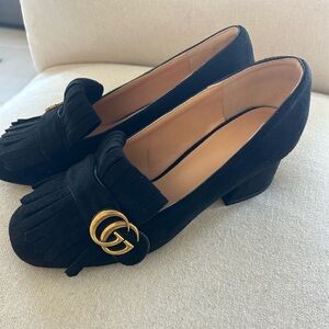 Gucci Marmont Fringe Heel